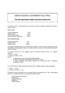 Macchina asincrona Esercizi - Università degli studi di Pavia