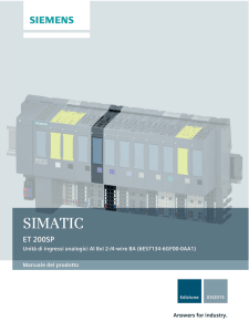 Unità di ingressi analogici AI 8xI 2-/4-wire BA