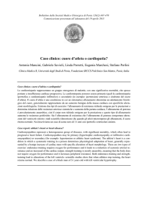Caso clinico: cuore d`atleta o cardiopatia?