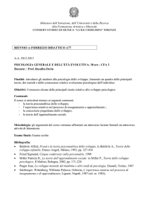 Psicologia generale dell`età evolutiva