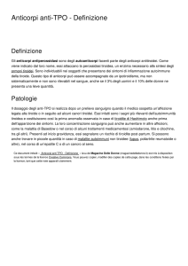 Anticorpi anti-TPO - Definizione