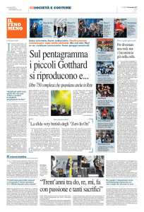 Trent`anni tra do, re, mi, fa con passione e tanti sacrifici