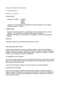 LETTERE -- biennio