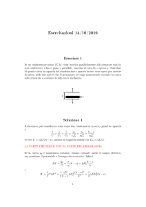 Esercitazioni 14/10/2016
