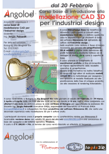 modellazione CAD 3D per l`industrial design