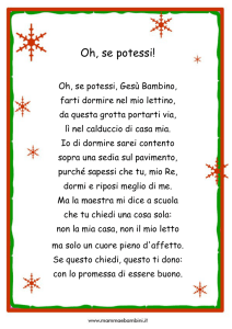 poesia Oh, se potessi!