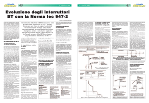 Evoluzione degli interruttori BT con la Norma Iec 947-2
