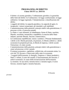 PROGRAMMA DI DIRITTO