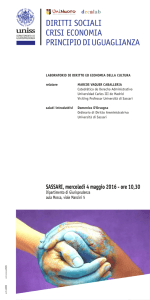 diritti sociali crisi economia principio di uguaglianza