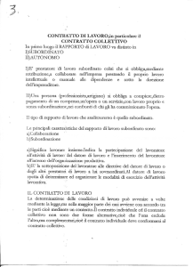 CONTRATTO DI LAVORO,in particolare il CONTRATTO