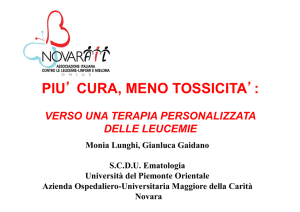 3. La terapia personalizzata delle leucemie