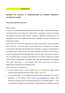 RELAZION ALL`ORDI Destinazio Signori Az si ricorda di Ammin del
