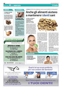 Anche gli alimenti aiutano a mantenere i denti sani