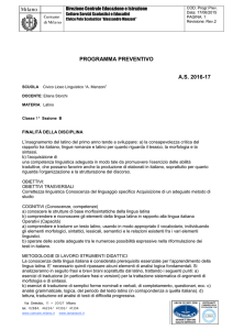 1 B - Storchi - Latino - Liceo Linguistico "A.MANZONI"