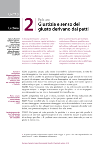 Epicuro, Giustizia e senso del giusto derivano dai patti