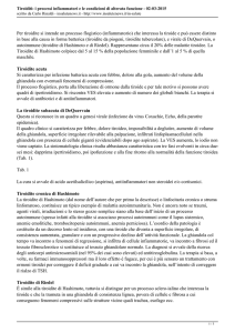 Tiroiditi: i processi infiammatori e le condizioni di alterata funzione