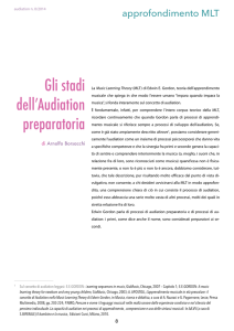 Gli stadi dell`Audiation preparatoria