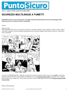 Stampa - SICUREZZA MULTILINGUE A FUMETTI