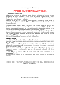 INGHILTERRA VITTORIANA - appunti scuola superiore