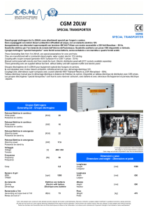CGM 20LW - CGM Gruppi Elettrogeni