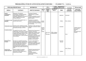5L, MATEMATICA, Prof PREVIDI PAOLA