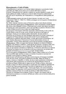 Risorgimento e Unità d`Italia