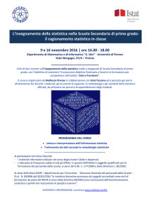 L`insegnamento della statistica nella Scuola Secondaria di primo