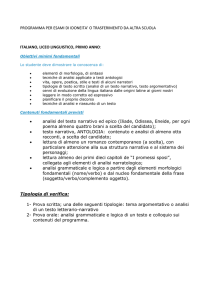 PROGRAMMA PER ESAMI DI IDONEITA` O