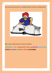 aritmetica, arte, educazione fisica, geografia, geometria