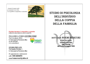 studio di psicologia dell`individuo della coppia della famiglia