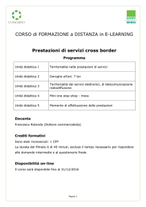 CORSO di FORMAZIONE a DISTANZA in E