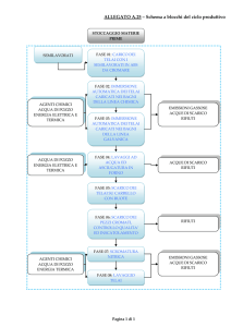 schema a blocchi del ciclo produttivo