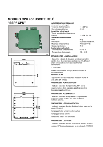 Caratteristiche tecniche CPU SSPF