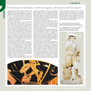 scheda Il mestiere di Dedalo. Artisti-artigiani all
