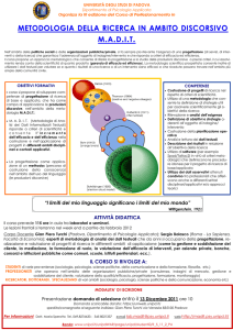 metodologia della ricerca in ambito discorsivo madit