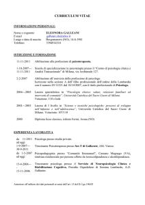 Curriculum Galleani