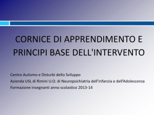 Cornice di apprendimento e principi base dell