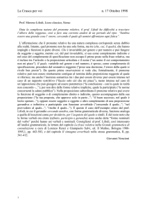 Risposta - Giovanni Nencioni