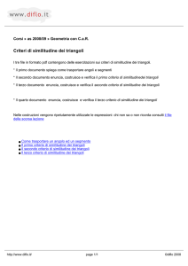 Criteri di similitudine dei triangoli