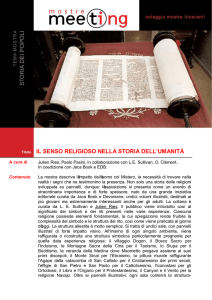 IL SENSO RELIGIOSO NELLA STORIA DELL`UMANITÀ