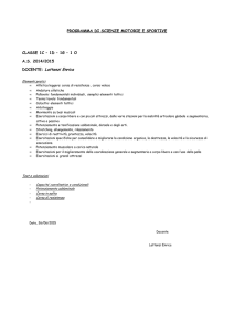 programma dele prime classi
