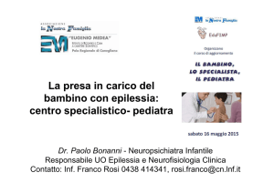 La presa in carico del bambino con epilessia