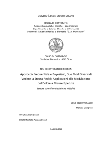 Approccio Frequentista e Bayesiano, Due Modi Diversi di Vedere La