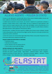 ALLIEVO AGENTE – POLIZIA DI STATO
