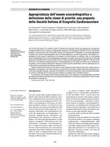 Appropriatezza dell`esame ecocardiografico e definizione delle