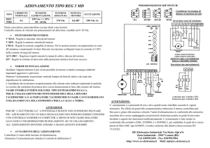 azionamento tipo reg 5 md - Re Elettronica Industriale