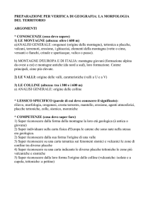 PREPARAZIONE PER VERIFICA DI GEOGRAFIA