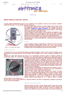 Breve guida all`uso del TESTER