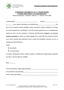Struttura Complessa Immunoematologia e Medicina trasfusionale