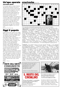 Un`ape operaia Oggi il popolo cruciverba [NaCl]